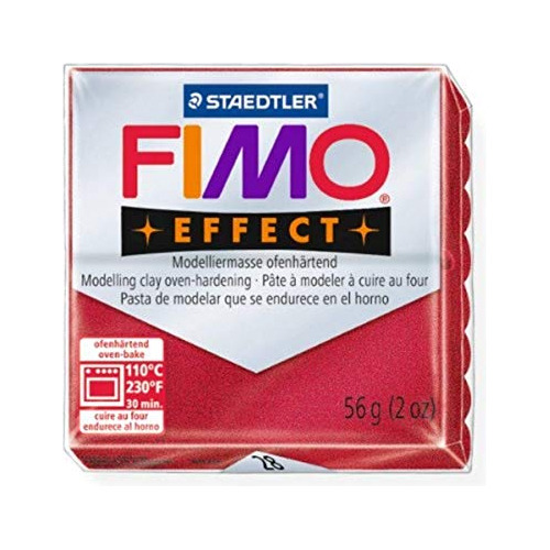 Staedtler Fimo Effect Metallic Ruby Red (28) Polímero De Mod