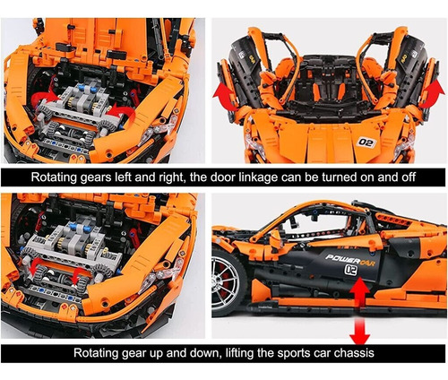 Blocos De Montar Mould King Technic 13090s Mclaren P1 3268 Mclaren P1