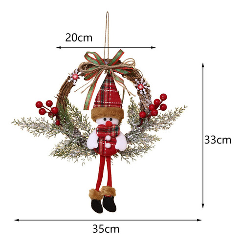 Corona De Muñeco De Nieve De Navidad, Corona De