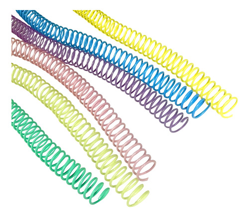 Espirales Para Anillar Encuadernar Pastel A4 17mm X 24 U