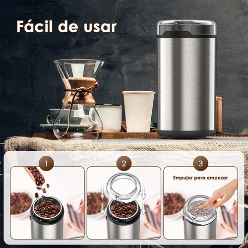 Molino De Café Y Especias 70g Acero Inoxidable