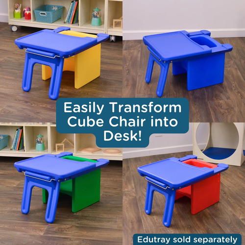 Sillas Cubo Para Niños Juego De 4 Asientos Flexibles Color