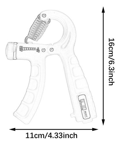Fortalecedor De Preensão Manual Resistência Ajustável