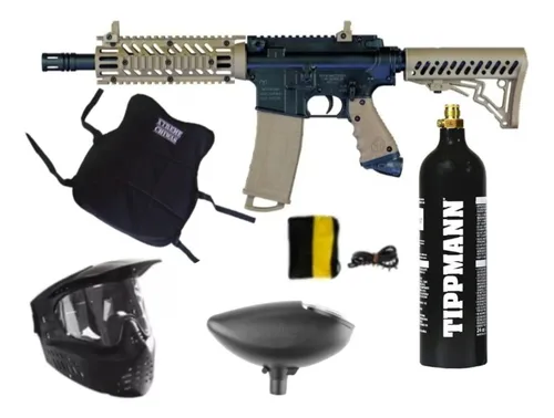 comprar Paquete Tippmann Tmc Arena Co2 Careta Hopper Chaleco Xchws C
