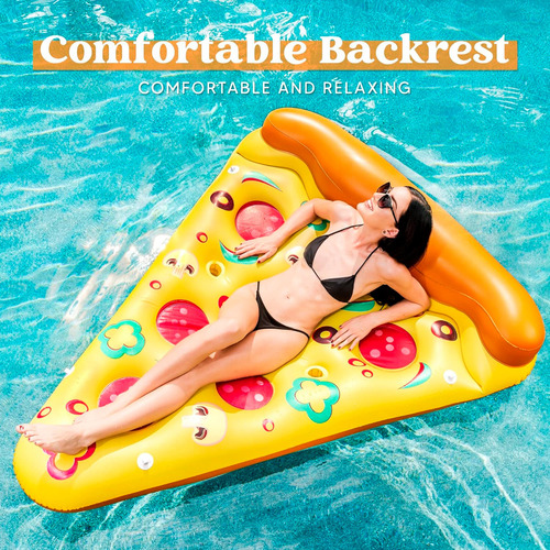 Flotador De Piscina Inflable Gigante De Rebanada De Pizza