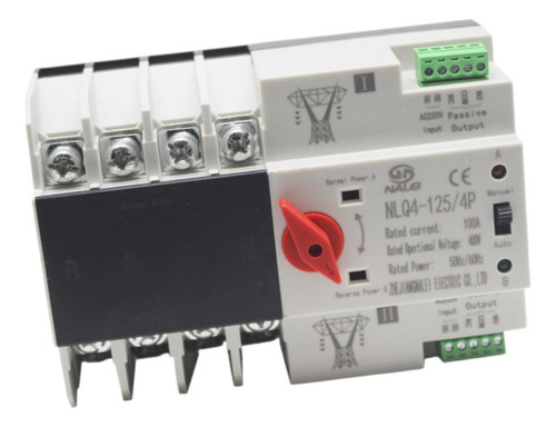 A Interruptor De Transferencia De Energía 100 A 4 Polos