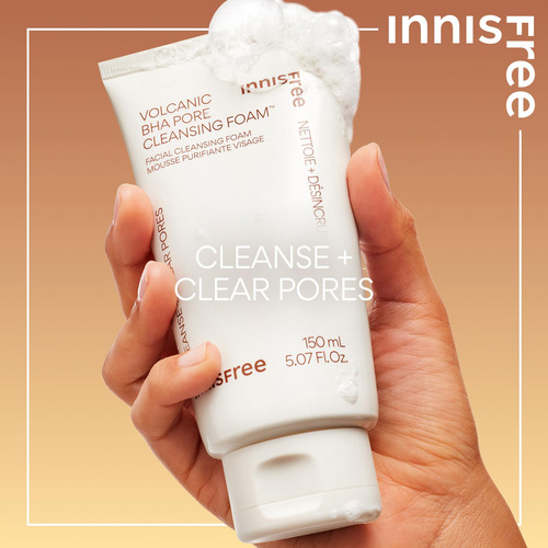 Espuma De Limpeza Innisfree Volcanic Bha Pore Com Ácido Sali