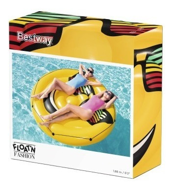 Imagen 2 de 10 de Inflable Emoti Emoji Emoticon 188 Cm Bestway 43139 Eduacando
