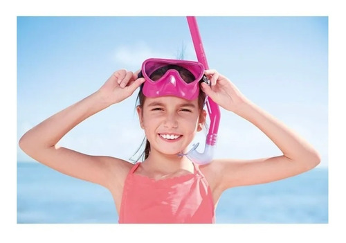 Imagen 5 de 5 de Set De Snorkel Clasico Antiparras Bestway 24036