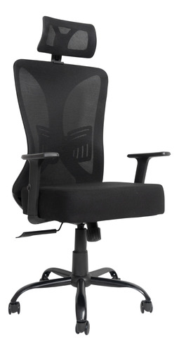 Silla Directiva Ergonomica Ajustable Soporte Lumbar De Malla