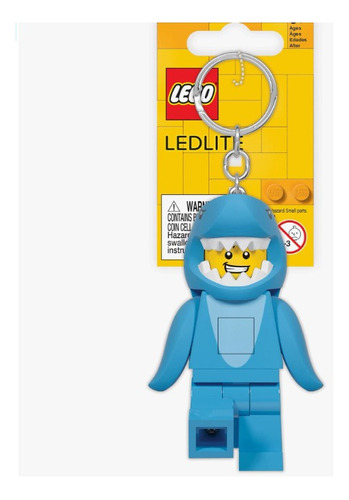 Llavero Con Luz Shark Lego