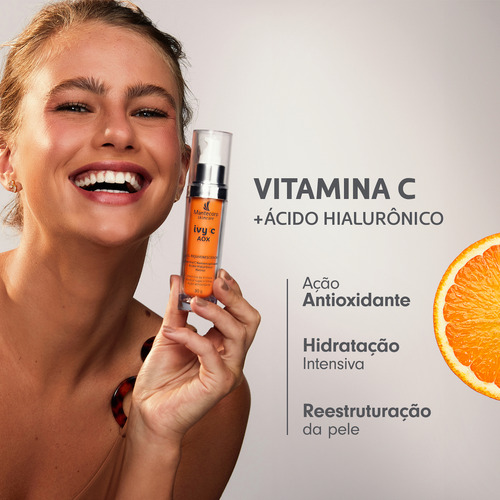 Mantecorp Gel Rejuvenescedor Facial Ivy C Aox 30g Todo Tipo De Pele Noite