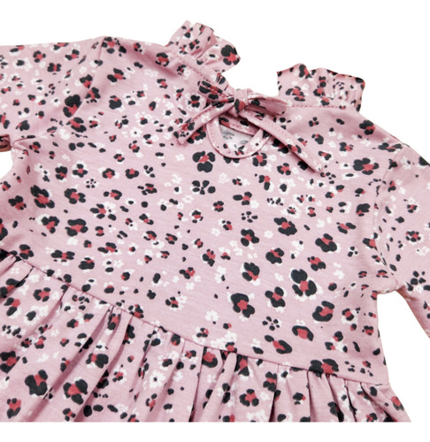 Vestido Manga Larga Antonia Mini Anima Bebe Print Iris