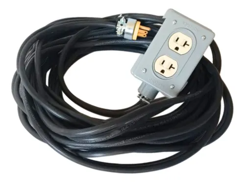comprar Extension Cable Uso Rudo 15m Calibre 10 Reforzada 100% Cobre