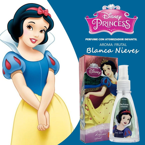 Imagen 7 de 7 de Perfume Disney Princesa Con Atomizador Blancanieves X 50ml