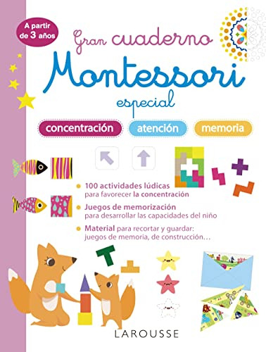 Gran Cuaderno Montessori Especial Concentracion Atencion Y M