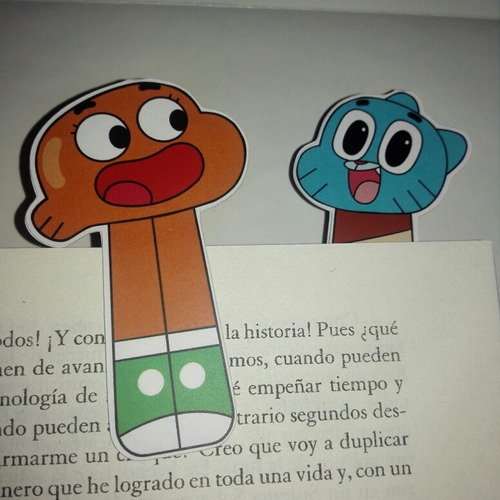 Imagen 4 de 5 de Gumball Y Darwin Separadores Magneticos Para Libros