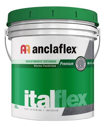 Revestimiento Italflex Creta Texturado Anclaflex 30 Kg M M