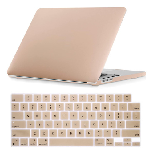 Funda Se7enline Para Macbook Air 13 M2 + C/teclado Gold