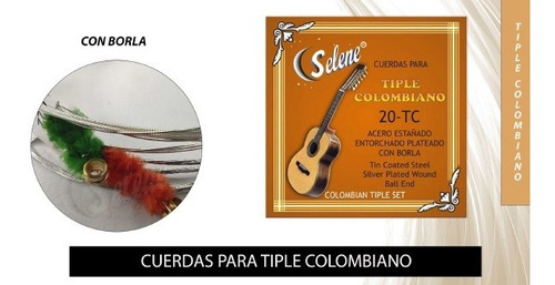 Cuerdas Encordadura Selene Para Tres Cubano 40-tc