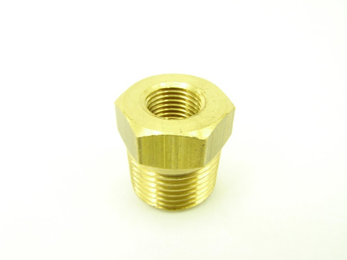 Bucha Redutora Latão 3/8 Npt Ext X 1/8 Interna - 10 Peças