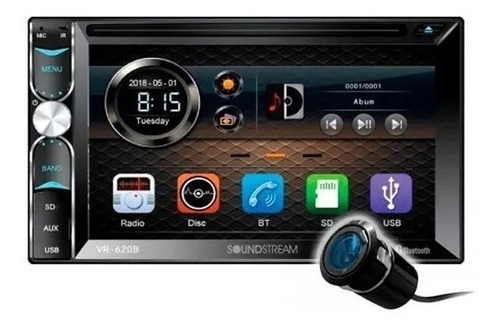 Pantalla Autoestereo Soundstream Vr-620b Camara Gratis Bluet