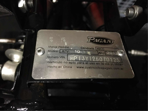 Cuatriciclo Pagani