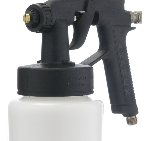 Pistola De Pintura Ar Direto Modelo 90 Arprex Uso Geral Cor Preto 110V/220V