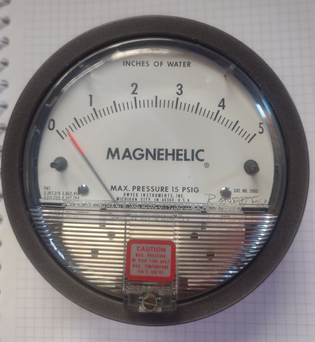 Manómetro Diferencial De Presión Dwyer Magnehelic Serie 2005