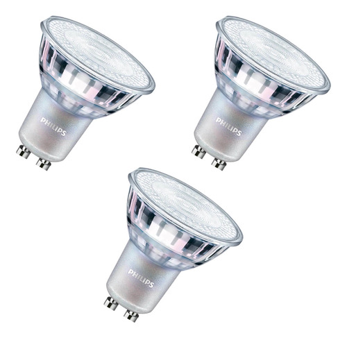 Set 3 Dicroica Philips Premium Gu10 Dimeable Alta Potencia