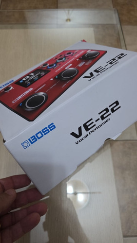 Pedal De Efeitos Para Voz Boss Ve-22 Vocal Performer Vermelho (Usado)