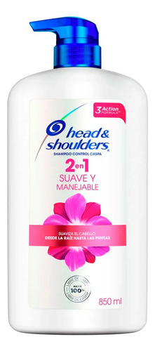 Shampoo H&s 2 En 1 Suave Y Manejable 850 Ml