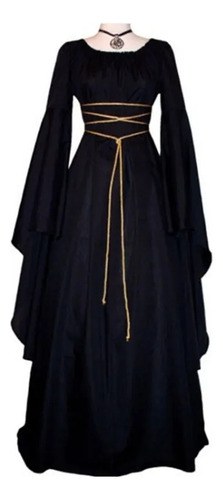 Vestido De Bruja Medieval Cosplay Renacentista Novia Vampi