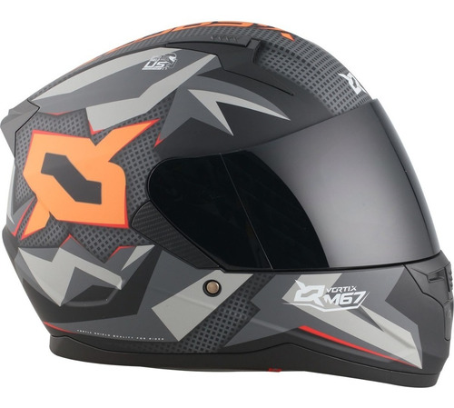 Casco Integral X-sports M67 Claw/negro Gris/visor Claro