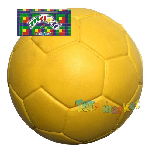 Imagen 2 de 5 de Macu Pelota De Fútbol 18 Cm Goma Espuma Colores Original