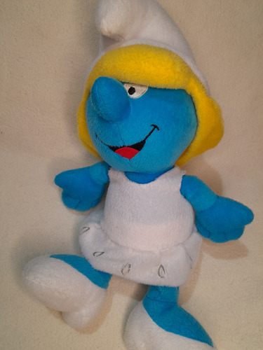 Peluche Original Pitufina Los Pitufos Play By Play 37cm.