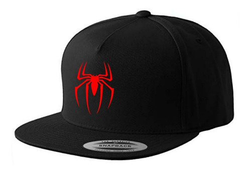 Gorra Plana Snapback Hombre Araña Logo - Series/comic/anime