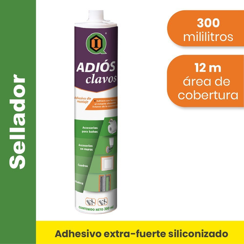 Adhesivo De Montaje / Adiós Clavos / Cartucho 300 Ml