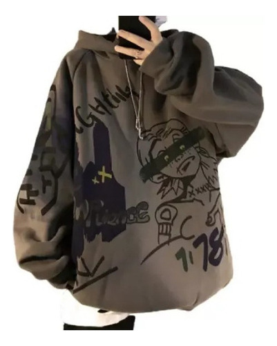 Sudadera Graffiti Street Ocio Estilo Hip Hop Moda