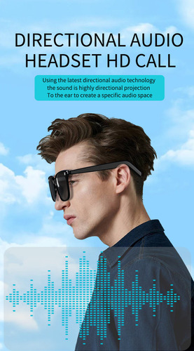 Gafas Bluetooth Con Función De Traducción, Protección Uv