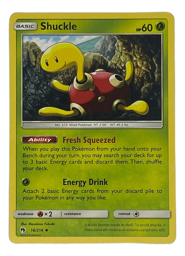 Shuckle Carta Pokémon Original Tcg Inglés