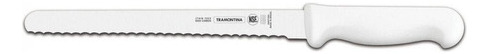 Cuchillo Tramontina para Pan de Jamón de Acero Inoxidable Blanco 8 Professional