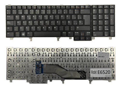 Teclado Compatible Dell Latitude E5520 E5530 E6520 E6530 Sp Negro Español España