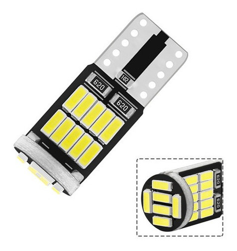 2x Ampolletas Led T10 Cola De Pescado 4014 26smd Canbus W5w