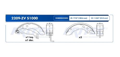 Balatas Traseras Ford Fiesta 1998 Al 2003