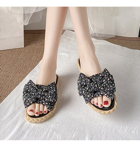 Zapatillas Con Forma De Lazo, Ropa De Abrigo De Moda Para Mu