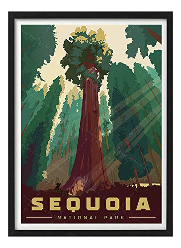 Sequoia National Park General Sherman America Vintage T...
