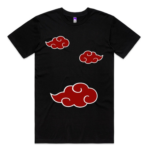Imagem 1 de 9 de Camiseta Camisa Akatsuki Uniforme Nuvem Naruto Pain Algodão