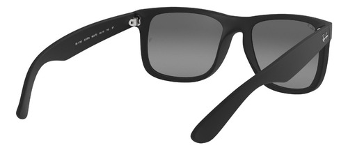 Lente De Sol Ray-ban Justin 0rb4165 Polarizado Justin Negro Polar Grey Gradient Black Rubber Black Rubber