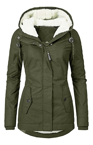 Chaqueta Abrigada C Coat Para Mujer, Ropa De Abrigo Con Forr